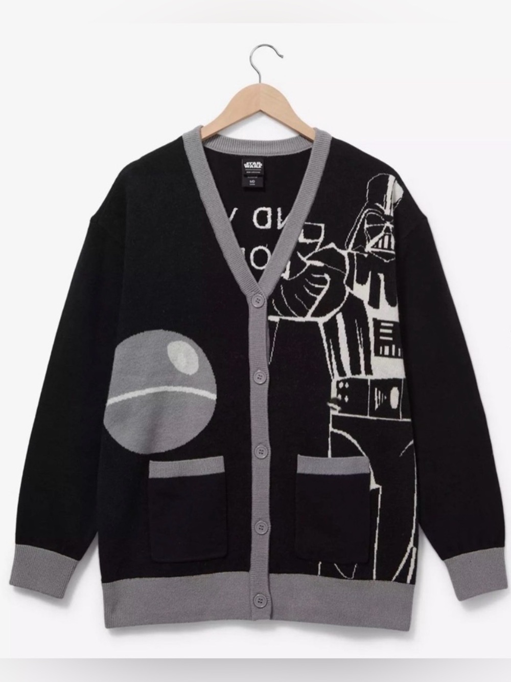 Her Universe Star Wars Darth Vader Portrait Plus Size Cardigan Size XL